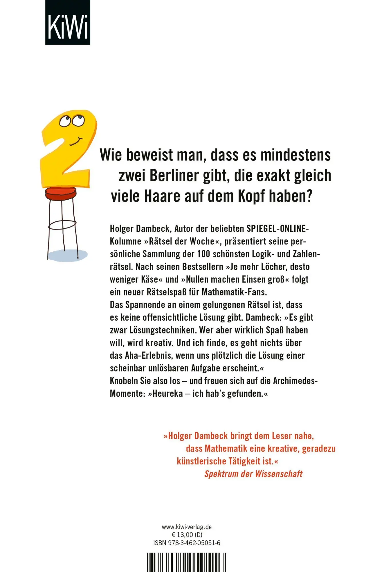 Rückseite: 9783462050516 | Kommen drei Logiker in eine Bar... | Die schönsten Mathe-Rätsel | Buch