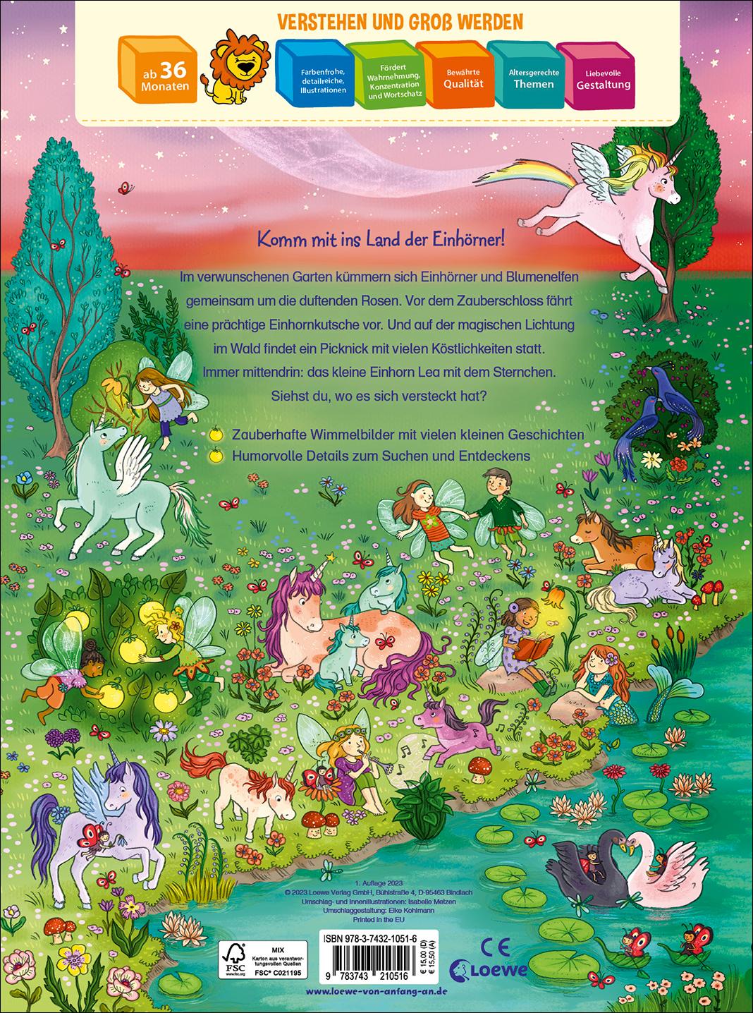 Rückseite: 9783743210516 | Wo ist das kleine Einhorn? | Isabelle Metzen | Buch | 16 S. | Deutsch