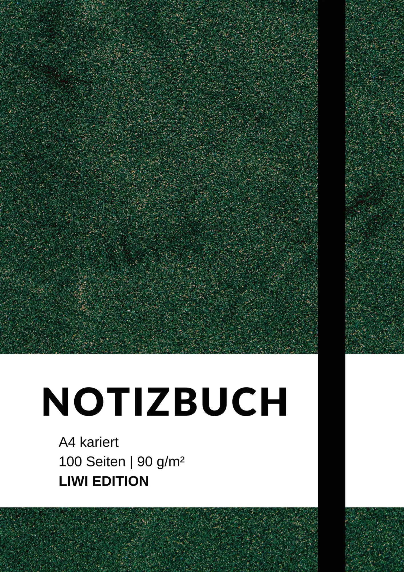 Cover: 9783753800516 | Notizbuch A4 kariert - 100 Seiten Soft Cover grün - FSC Papier | Buch