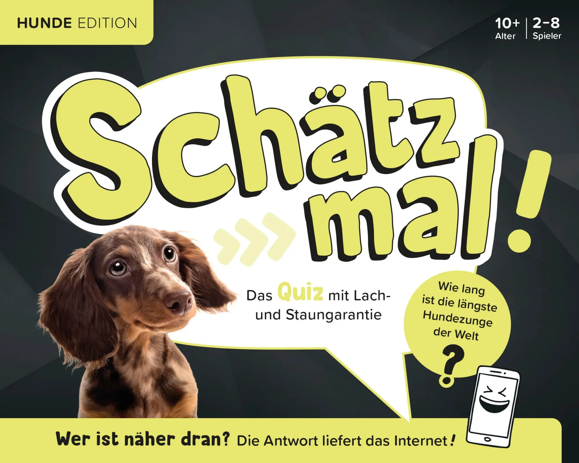 Cover: 9783989760516 | Schätz mal! Hunde Edition | Das Quiz mit Lach- und Staungarantie
