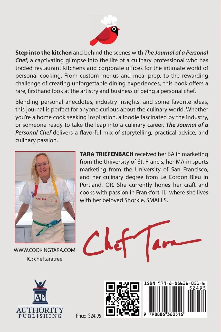 Rückseite: 9798886360516 | The Journal of a Personal Chef | Tara Triefenbach | Taschenbuch | 2025