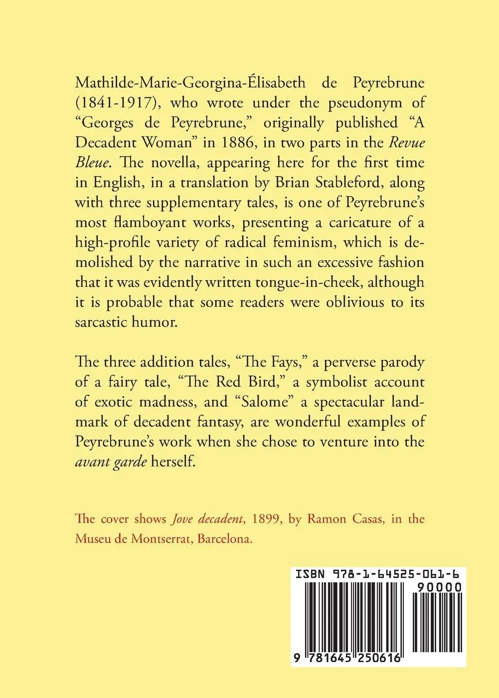 Rückseite: 9781645250616 | A Decadent Woman | Georges de Peyrebrune | Taschenbuch | Englisch