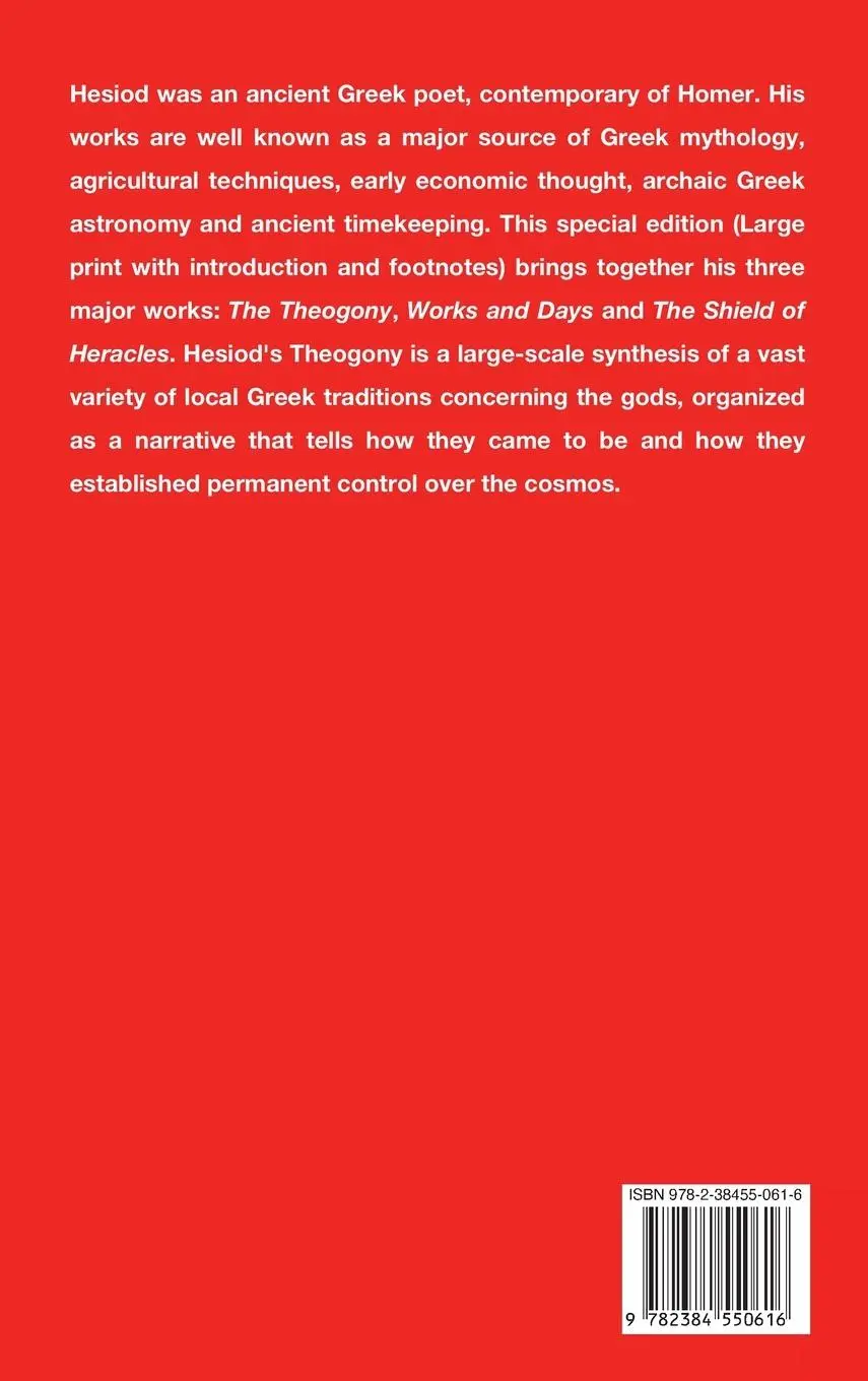 Rückseite: 9782384550616 | The Theogony, Works and Days, The Shield of Heracles | Hesiod | Buch