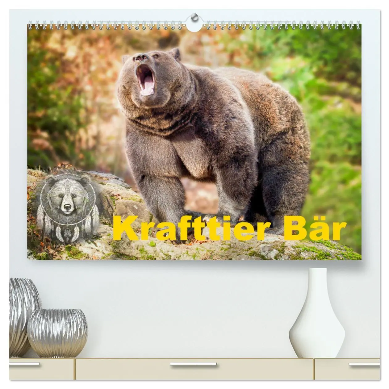 Cover: 9783457260616 | Krafttier Bär (hochwertiger Premium Wandkalender 2026 DIN A2 quer),...