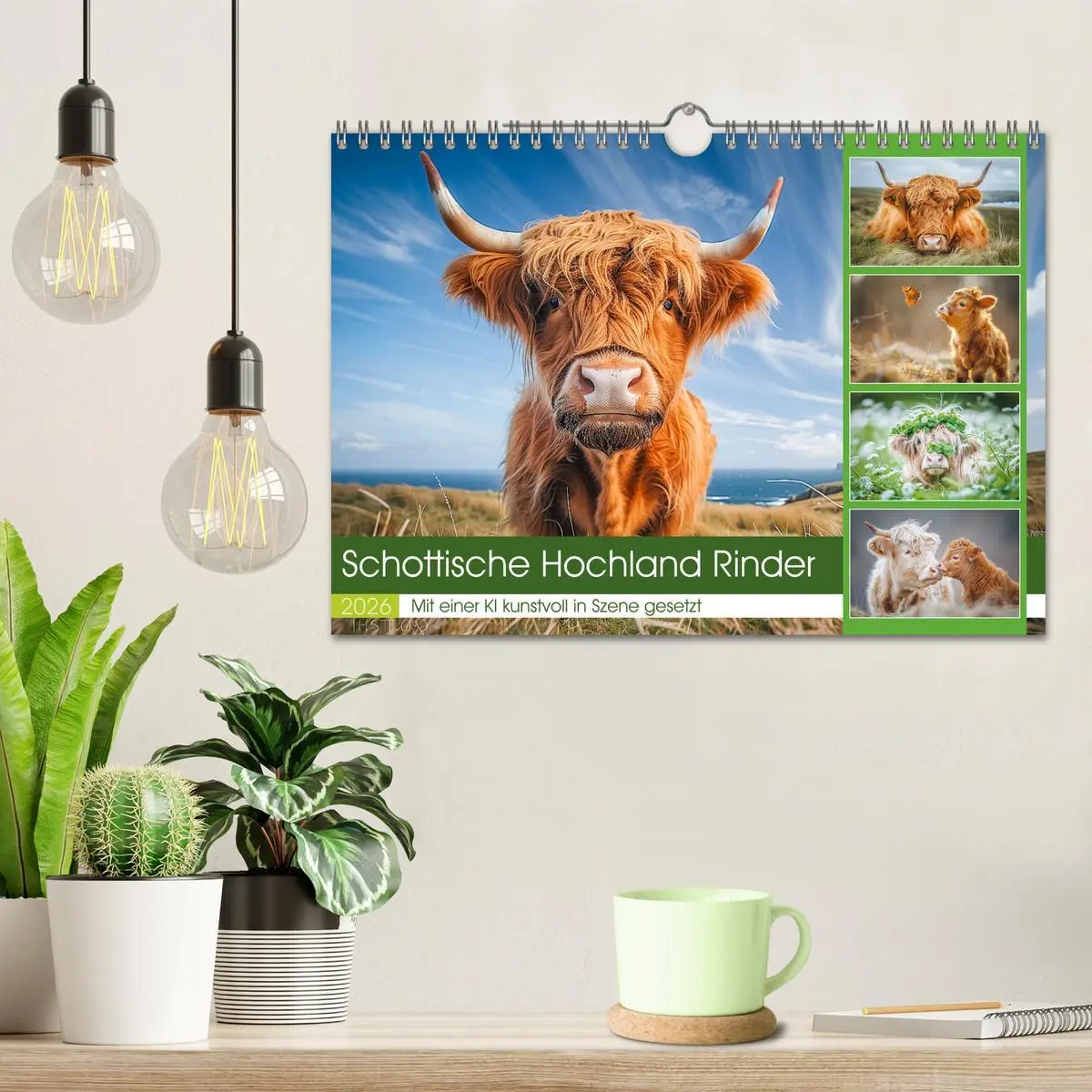 Bild: 9783457330616 | Schottische Hochland Rinder (Wandkalender 2026 DIN A4 quer),...