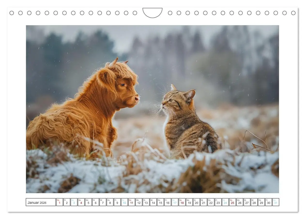 Bild: 9783457330616 | Schottische Hochland Rinder (Wandkalender 2026 DIN A4 quer),...