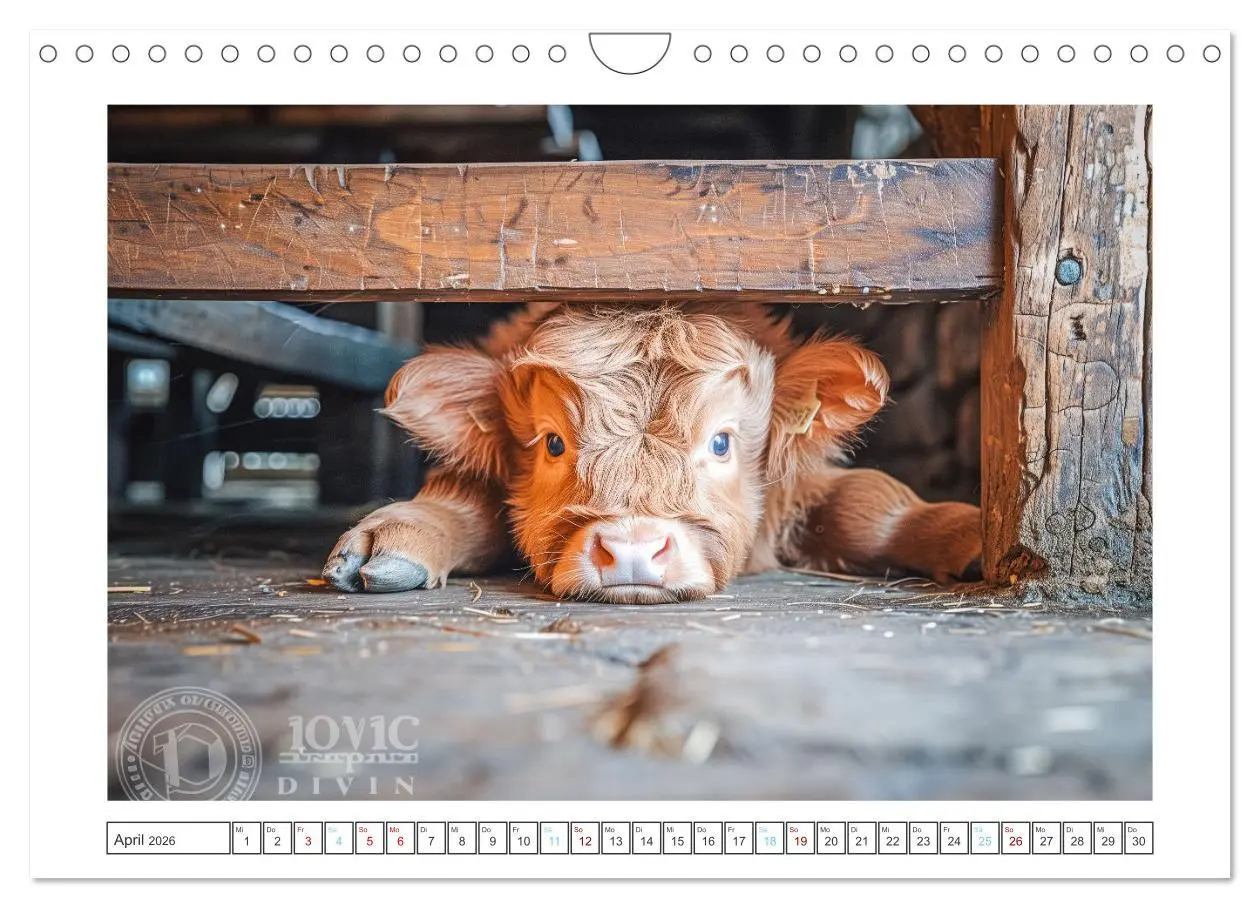 Bild: 9783457330616 | Schottische Hochland Rinder (Wandkalender 2026 DIN A4 quer),...