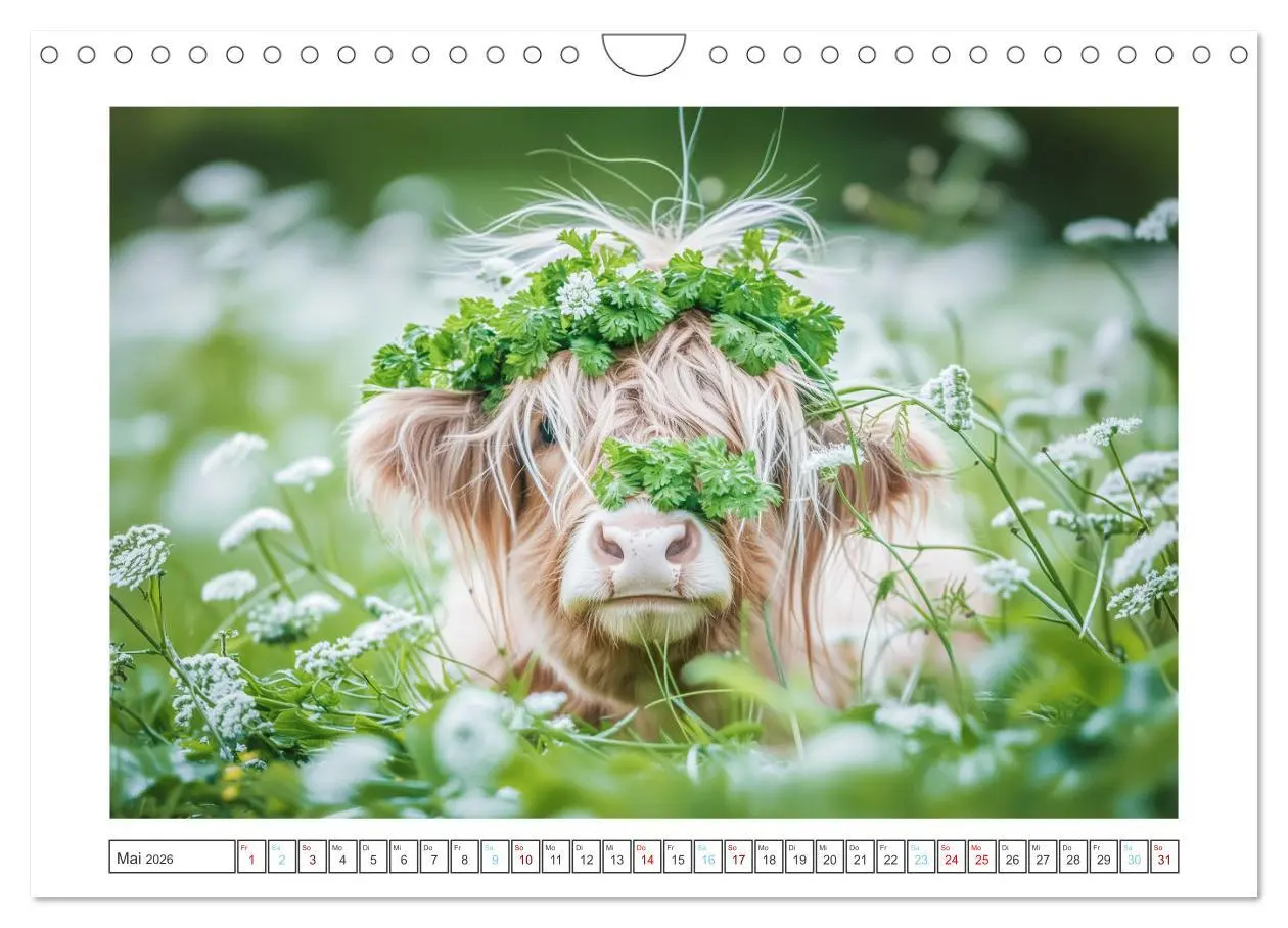 Bild: 9783457330616 | Schottische Hochland Rinder (Wandkalender 2026 DIN A4 quer),...