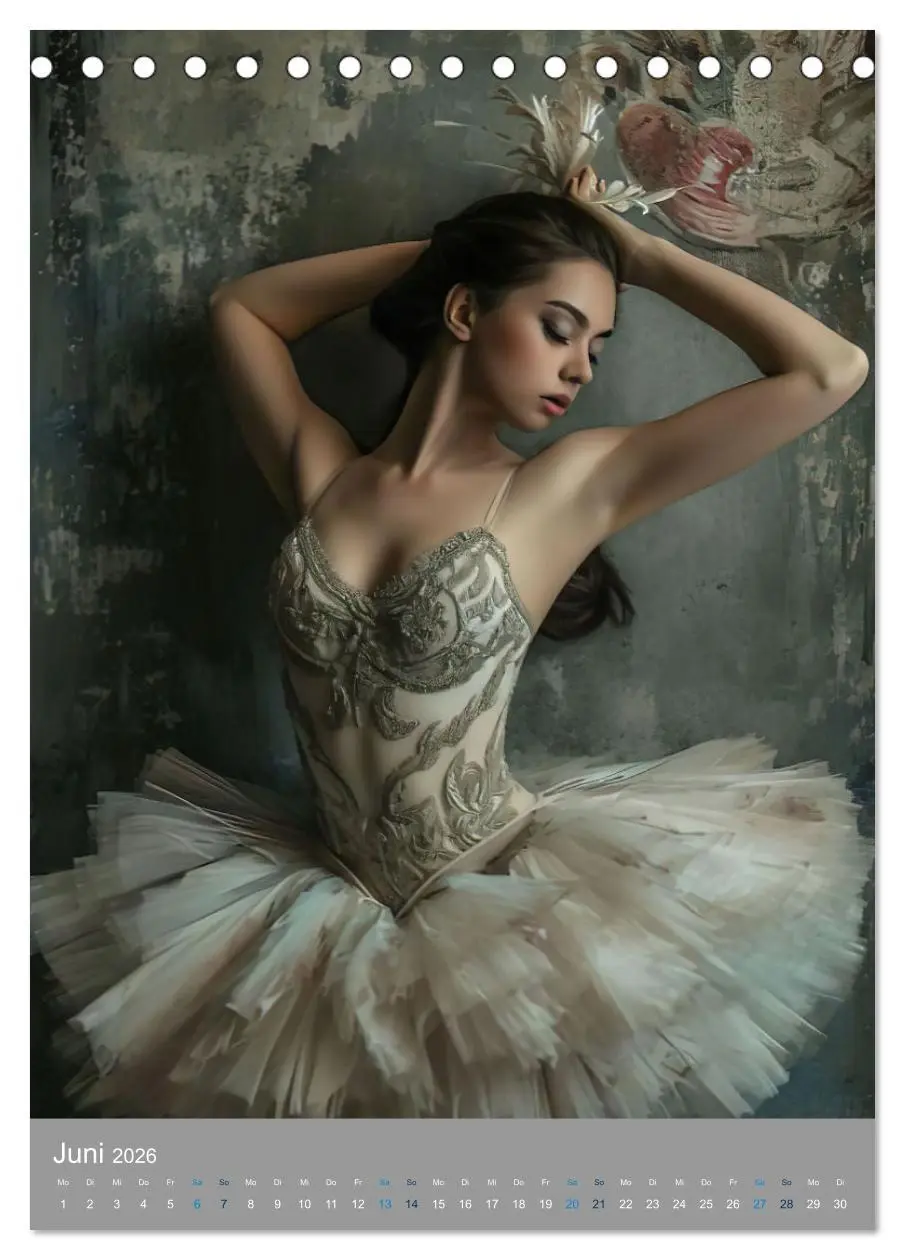Bild: 9783516280616 | Märchenhafte Ballerina (Tischkalender 2026 DIN A5 hoch), CALVENDO...
