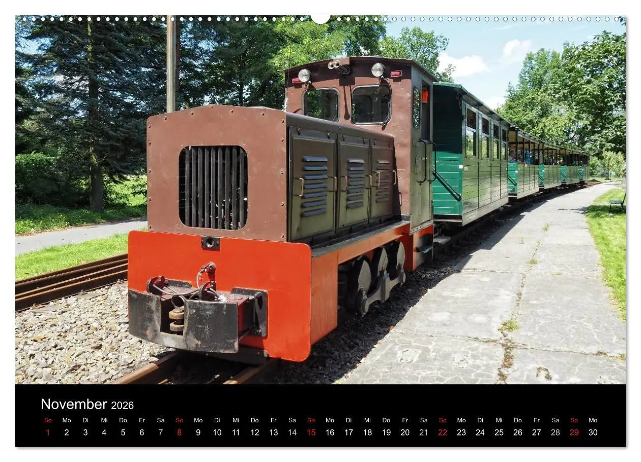 Bild: 9783516030716 | Waldeisenbahn Bad Muskau (Wandkalender 2026 DIN A2 quer), CALVENDO...