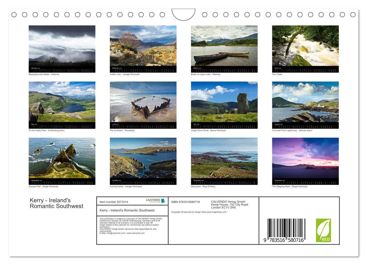 Bild: 9783516580716 | Kerry - Ireland's Romantic Southwest (Wall Calendar 2026 DIN A4...