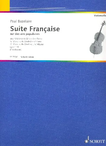 Cover: 9790543500716 | Suite francaise op.114 sur des airs populaires pour violoncelle et...