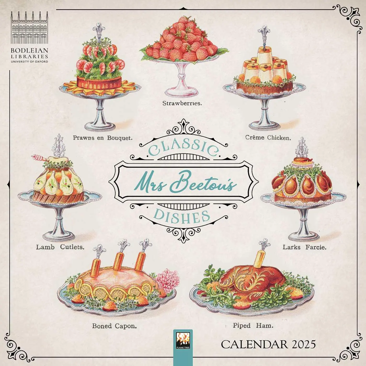 Cover: 9781835620816 | Bodleian Libraries: Mrs Beeton's Classic Dishes Wall Calendar 2025...