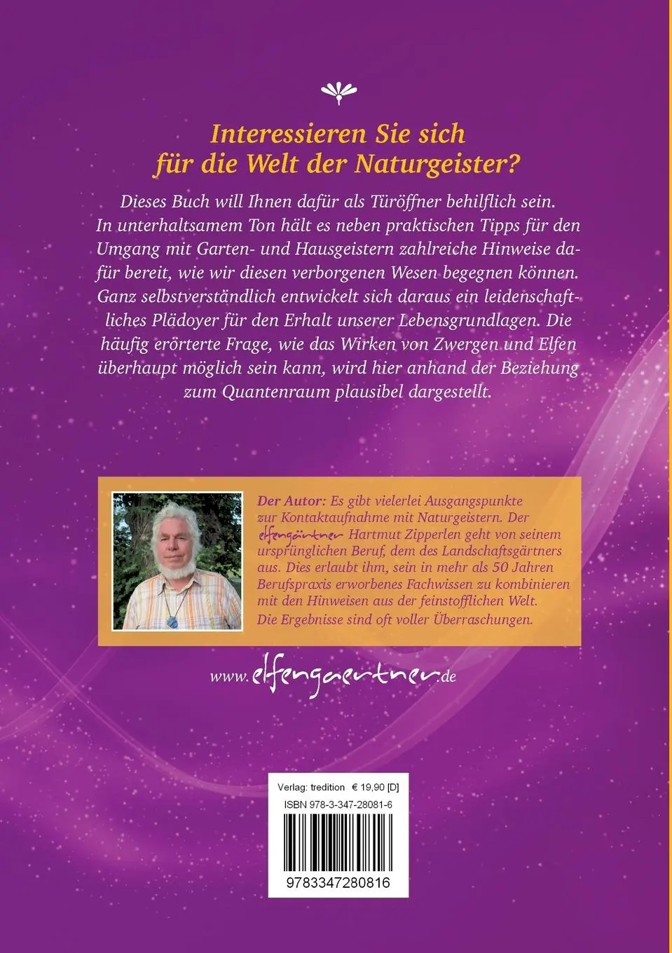 Rückseite: 9783347280816 | ELFEN IN DEINEM GARTEN | Hartmut Zipperlen | Taschenbuch | 212 S.