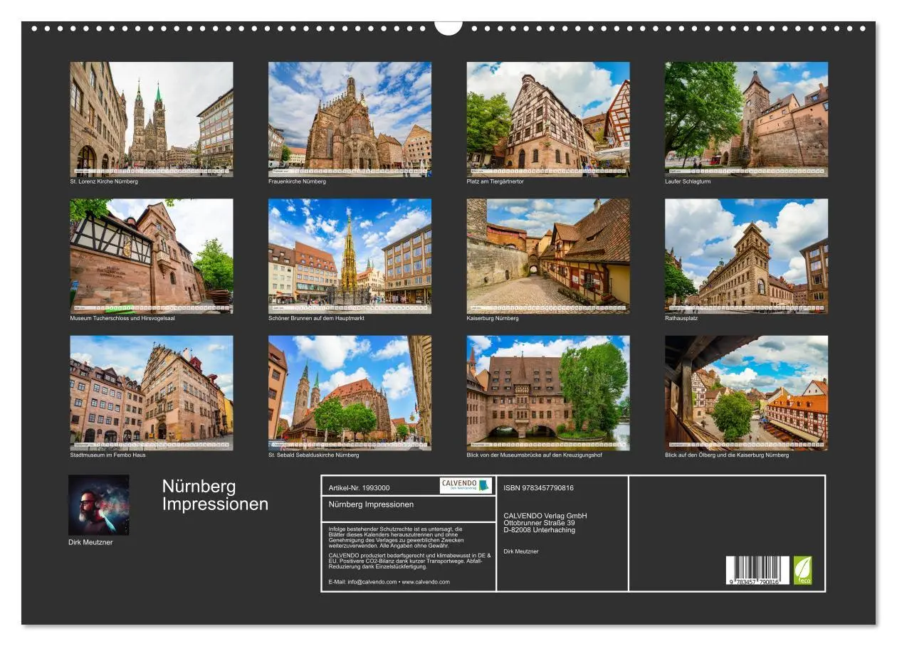 Bild: 9783457790816 | Nürnberg Impressionen (Wandkalender 2026 DIN A2 quer), CALVENDO...