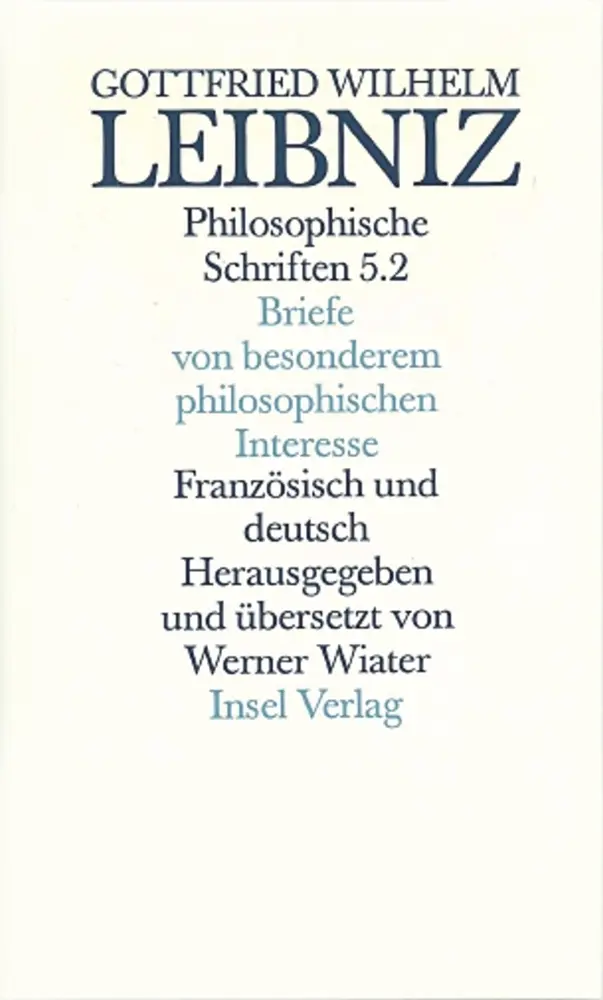 Cover: 9783458160816 | Briefe von besonderem philosophischen Interesse. Lettres d'...