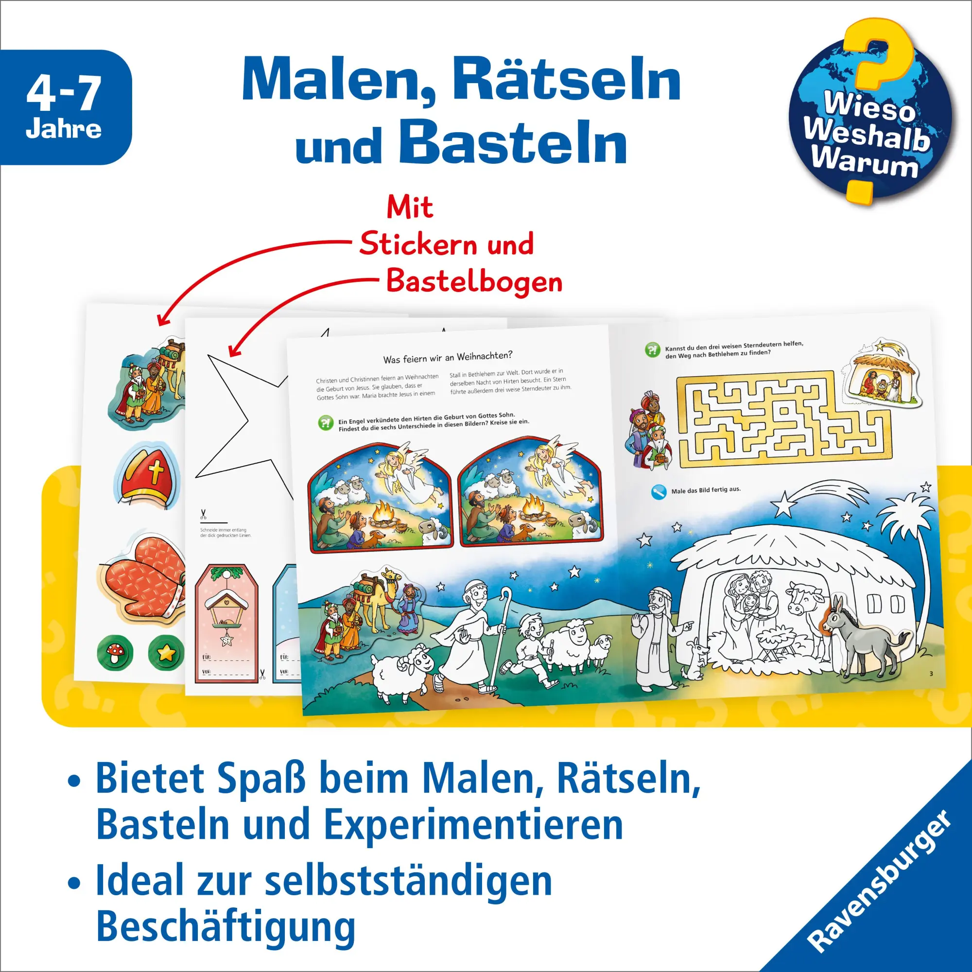Bild: 9783473600816 | Wieso? Weshalb? Warum? aktiv-Heft - Weihnachten | Elke Broska | Buch