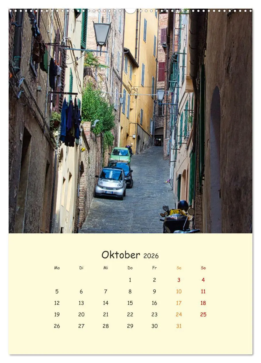 Bild: 9783516330816 | Siena - Impressionen (hochwertiger Premium Wandkalender 2026 DIN A2...