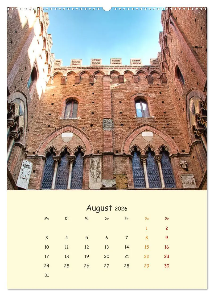 Bild: 9783516330816 | Siena - Impressionen (hochwertiger Premium Wandkalender 2026 DIN A2...