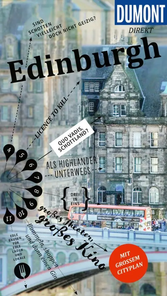 Cover: 9783616010816 | DUMONT direkt Reiseführer Edinburgh | Mit großem Cityplan | Eickhoff