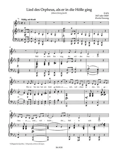 Bild: 9790006530816 | Lieder, Band 10 für tiefe Stimme | Singpartitur | Franz Schubert
