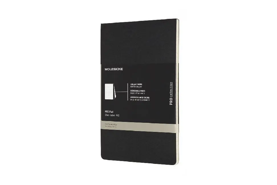 Bild: 8058647620916 | Moleskine Professioneller Block Large/A5, Liniert, Soft Cover, Schwarz