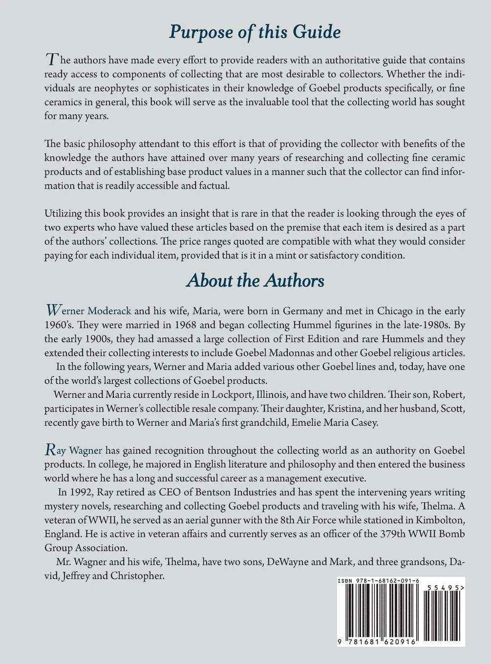 Rückseite: 9781681620916 | The Goebel Collector's Guide | Volume One | Werner Moderhack (u. a.)