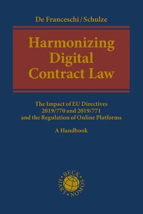 Cover: 9783406810916 | Harmonizing Digital Contract Law | Alberto de Franceschi (u. a.)