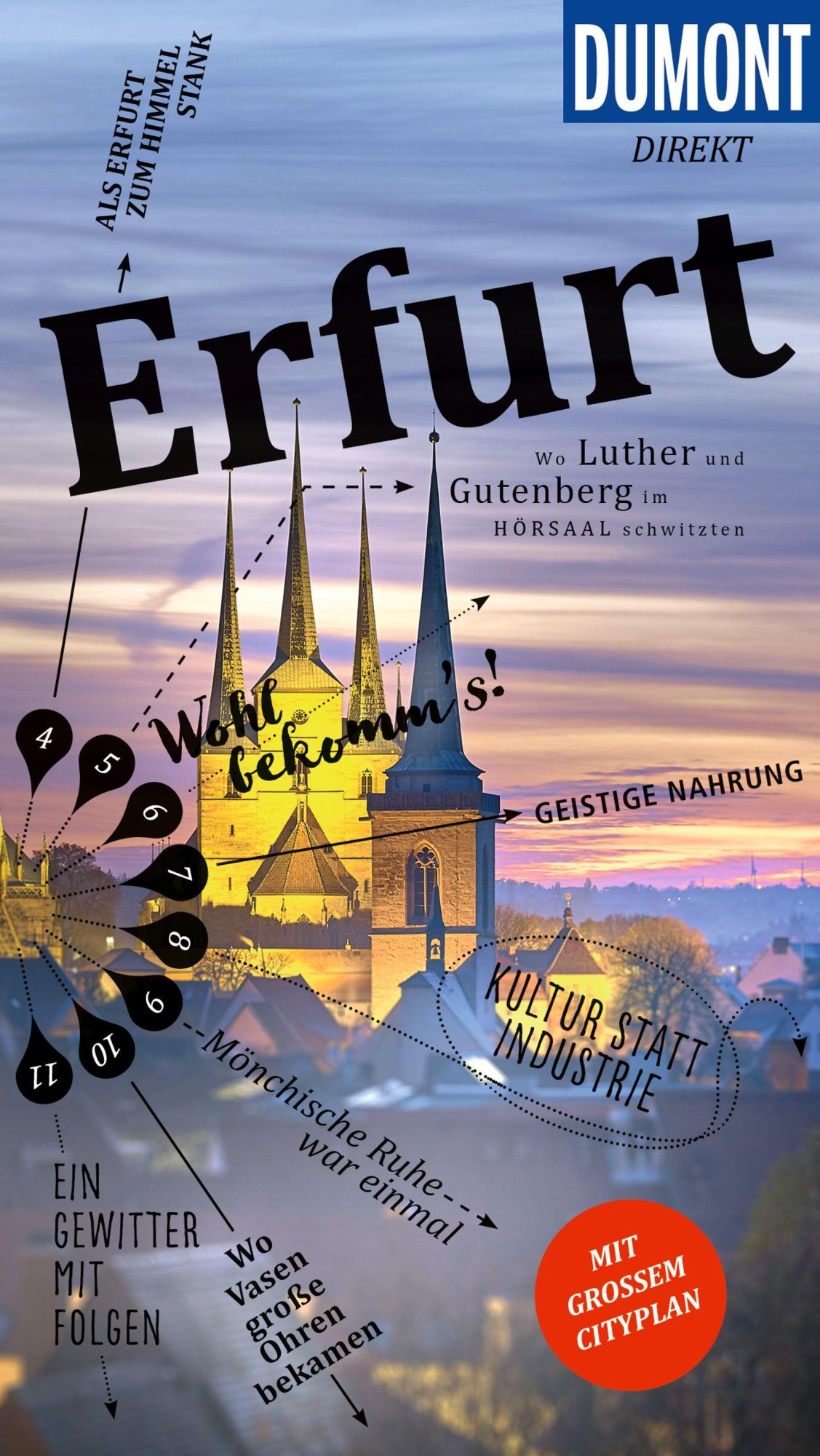 Cover: 9783616000916 | DUMONT direkt Reiseführer Erfurt | Mit großem Cityplan | Ulrich Seidel