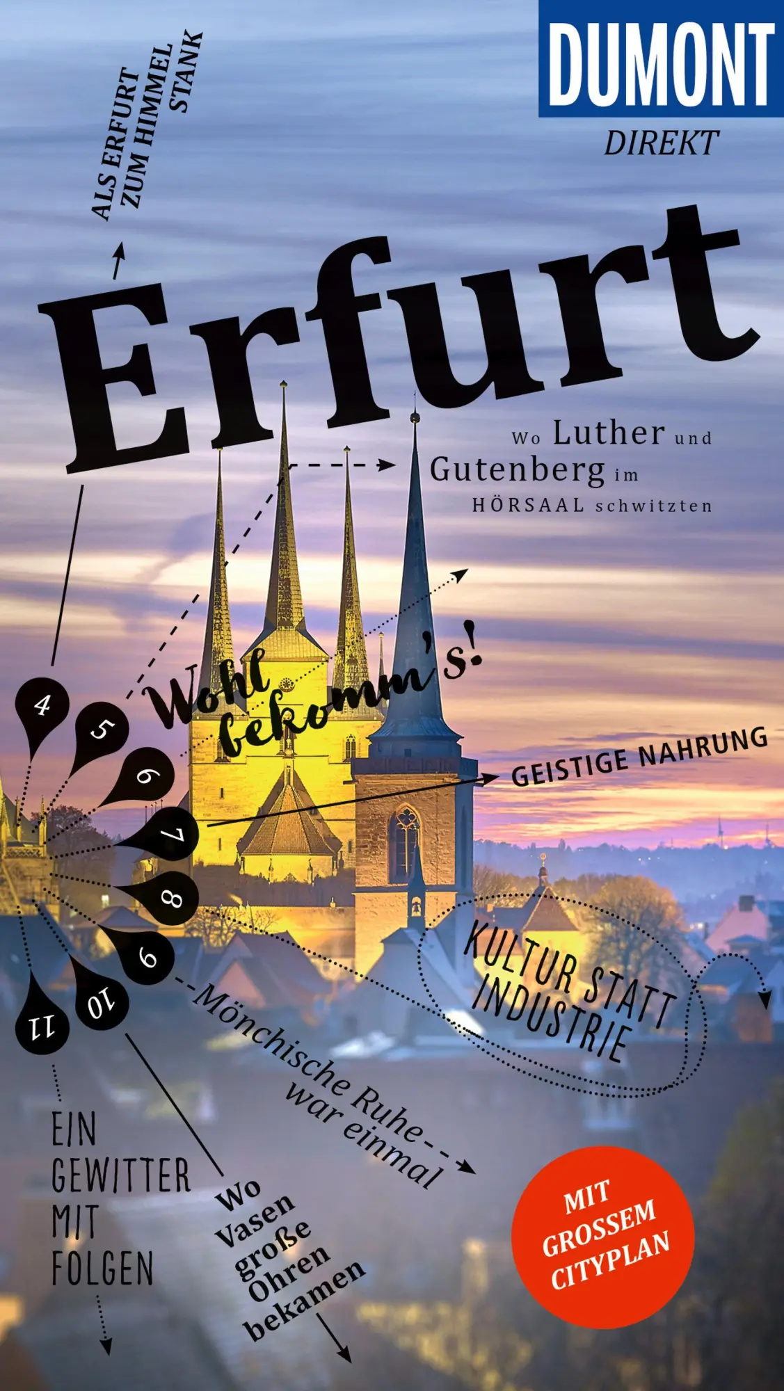 Cover: 9783616000916 | DUMONT direkt Reiseführer Erfurt | Mit großem Cityplan | Ulrich Seidel