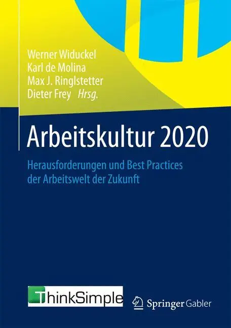 Cover: 9783658060916 | Arbeitskultur 2020 | Werner Widuckel (u. a.) | Buch | viii | Deutsch