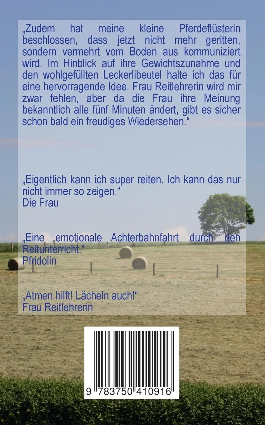 Rückseite: 9783750410916 | Immer noch keine Piaffe | Geschichten vom Pferd | Pfridolin Pferd
