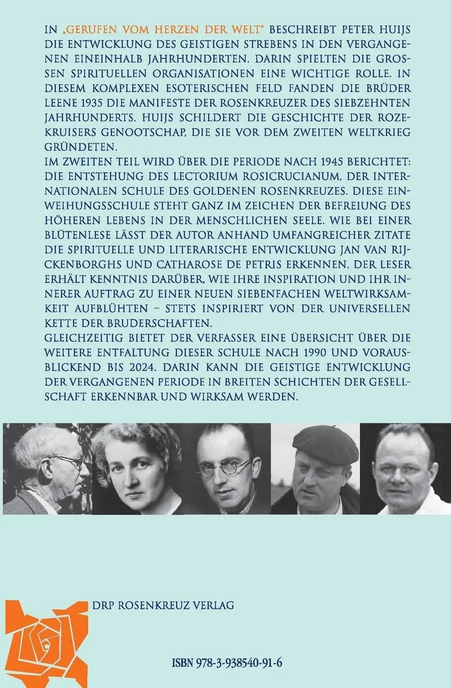 Rückseite: 9783938540916 | Gerufen vom Herzen der Welt | Peter Huijs | Taschenbuch | 424 S.