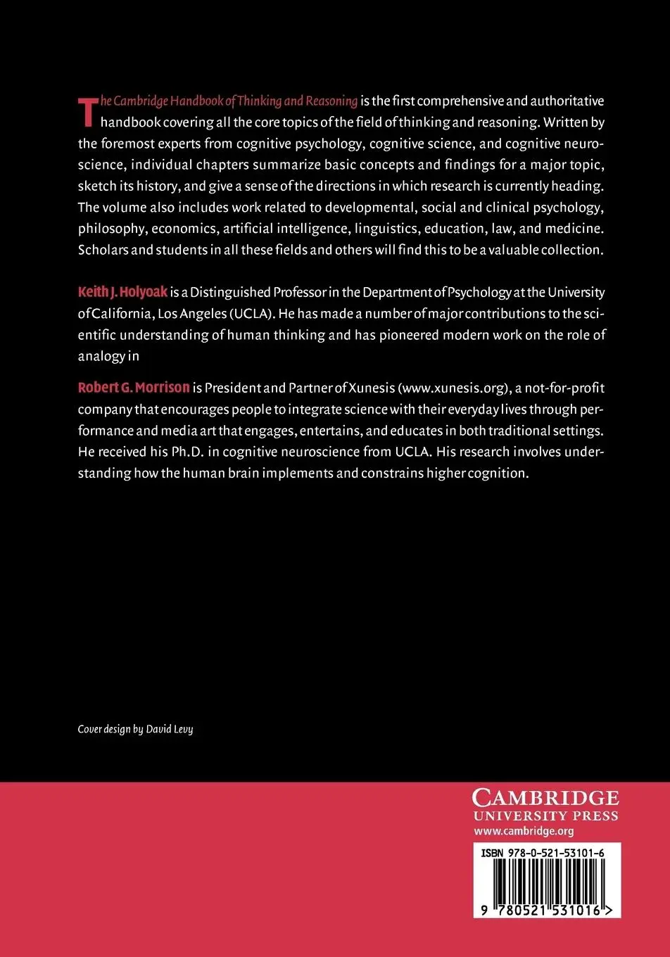 Rückseite: 9780521531016 | The Cambridge Handbook of Thinking and Reasoning | Holyoak (u. a.)
