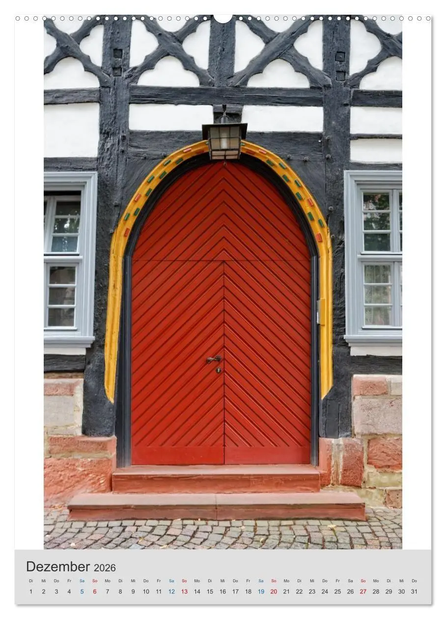 Bild: 9783516691016 | Bad Hersfelder Türen (Wandkalender 2026 DIN A2 hoch), CALVENDO...