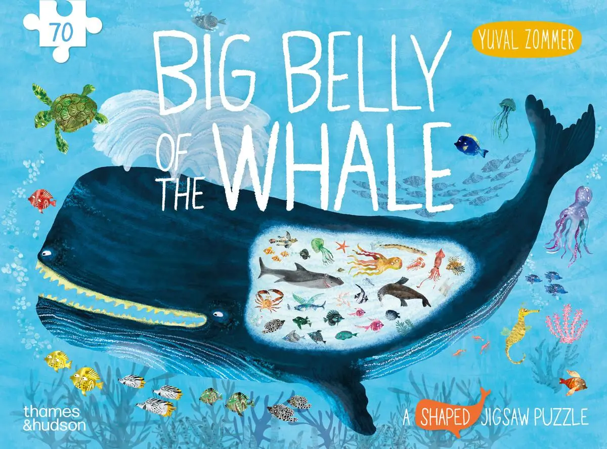 Cover: 9780500421116 | The Big Belly of the Whale | A Shaped Jigsaw Puzzle | Yuval Zommer