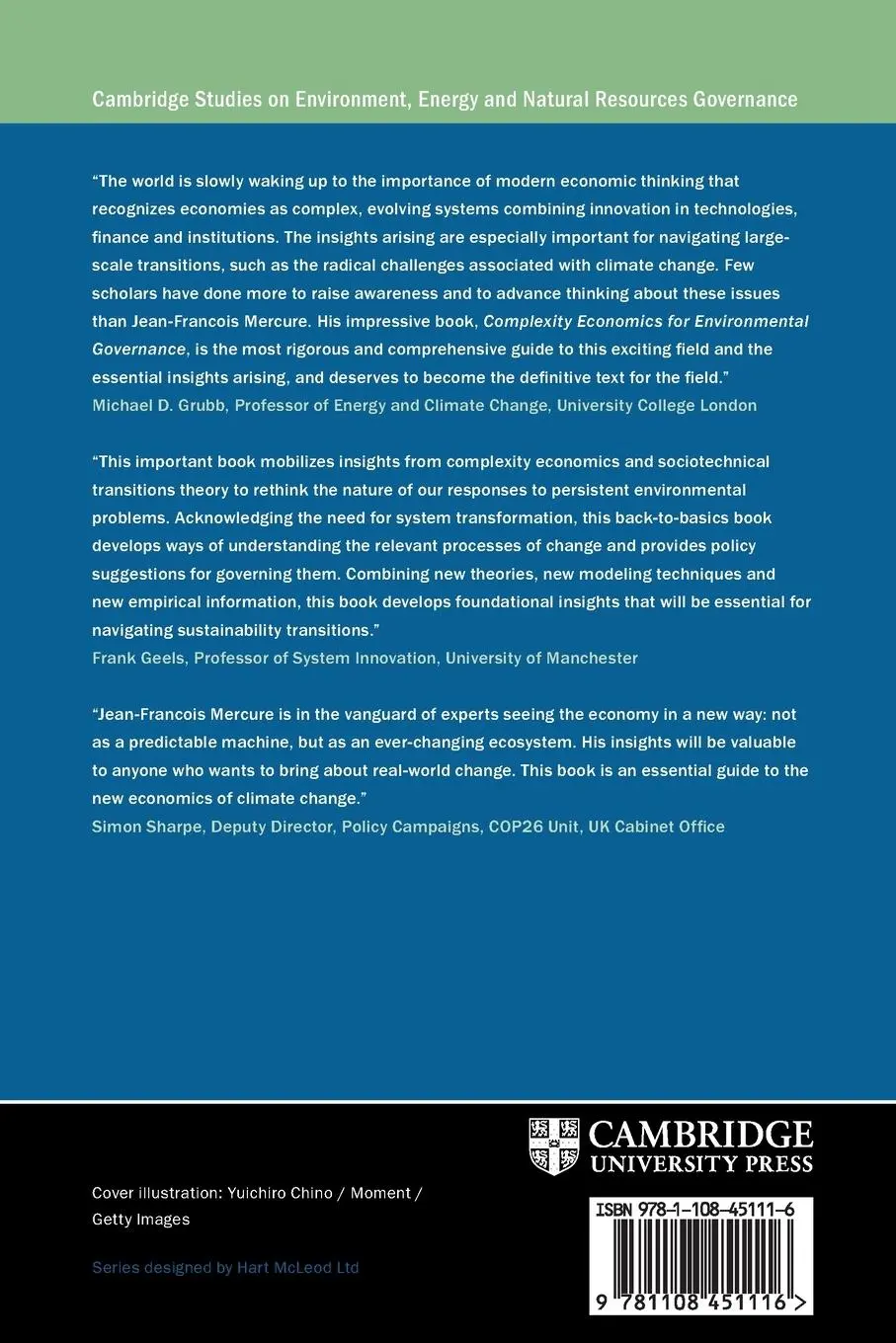 Rückseite: 9781108451116 | Complexity Economics for Environmental Governance | Mercure | Buch