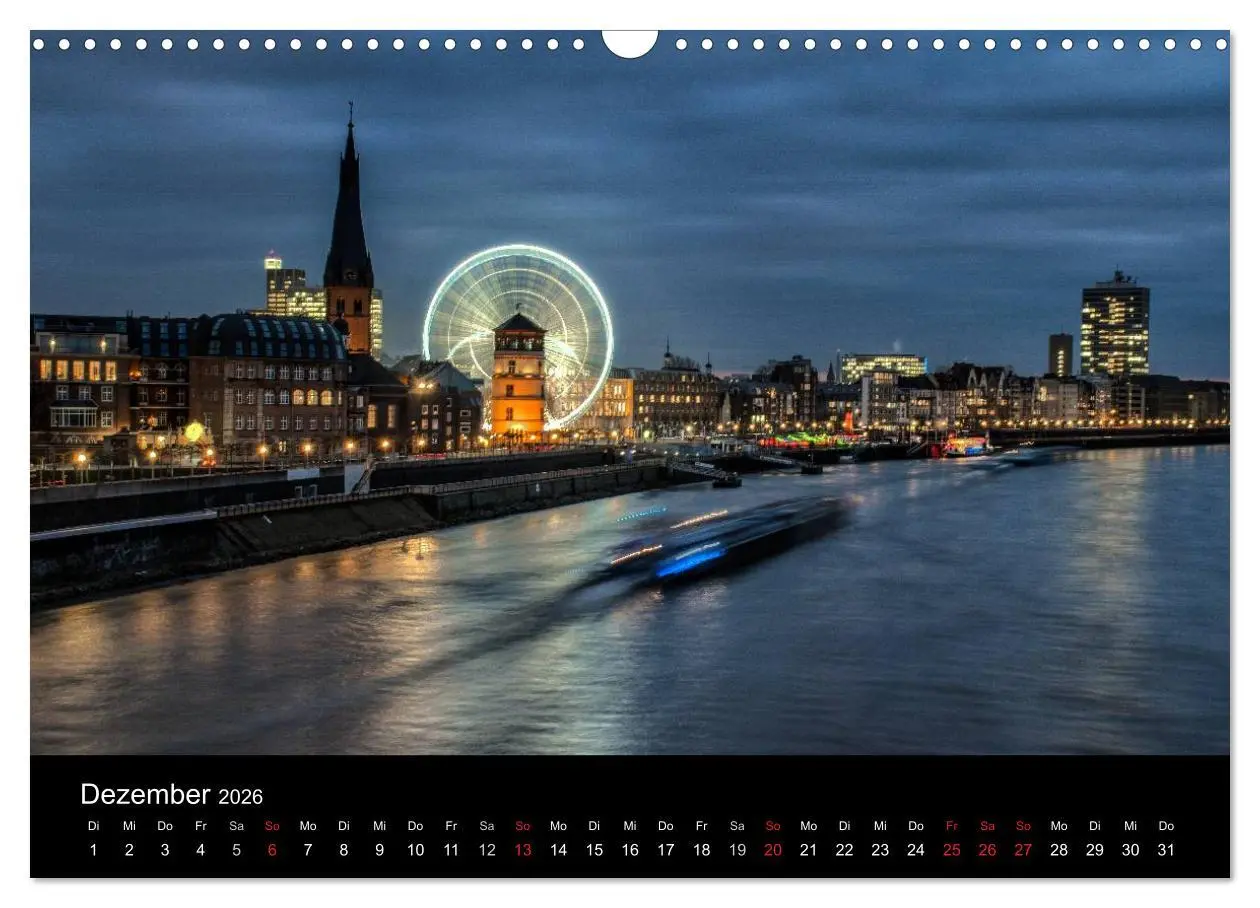 Bild: 9783516061116 | Düsseldorf - Rheinansichten (Wandkalender 2026 DIN A3 quer),...
