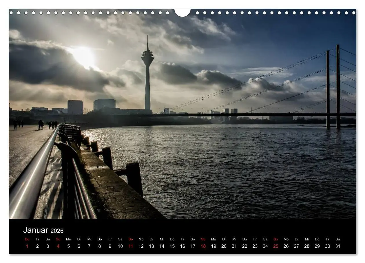 Bild: 9783516061116 | Düsseldorf - Rheinansichten (Wandkalender 2026 DIN A3 quer),...