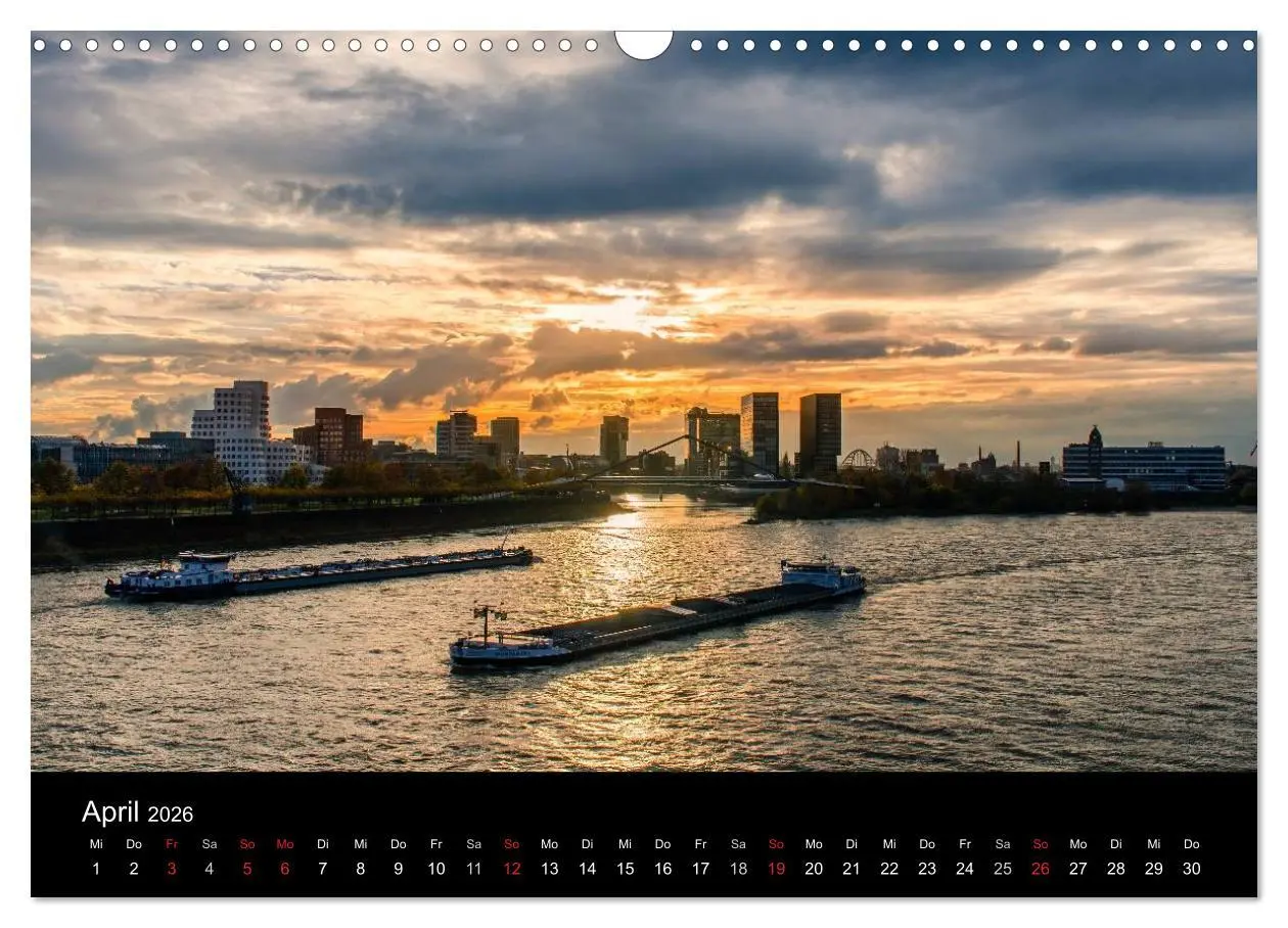 Bild: 9783516061116 | Düsseldorf - Rheinansichten (Wandkalender 2026 DIN A3 quer),...
