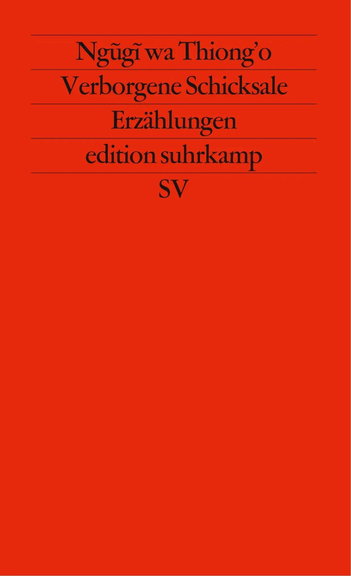 Cover: 9783518111116 | Verborgene Schicksale | Ngugi Wa Thiong'O | Taschenbuch | 197 S.