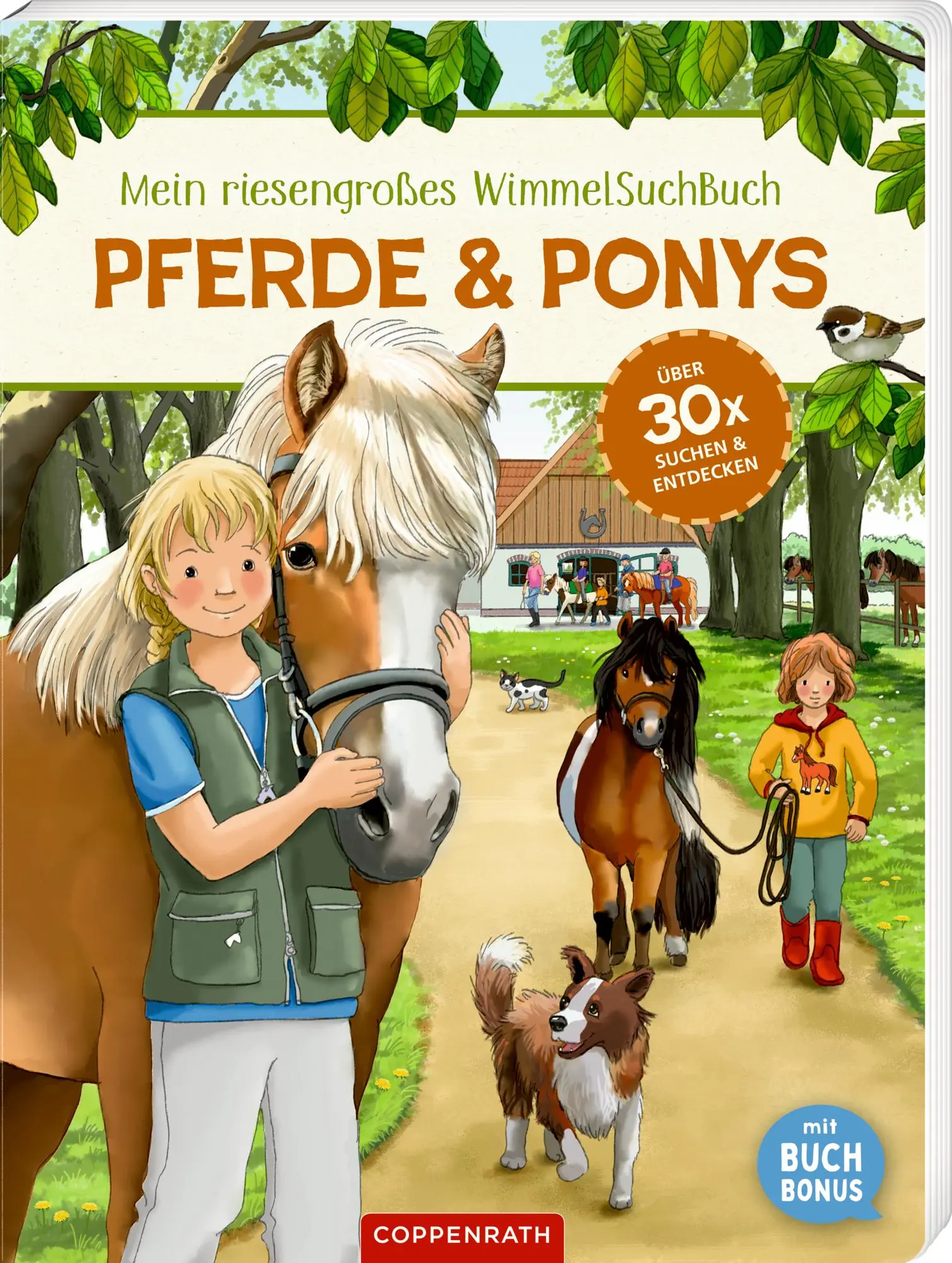 Cover: 9783649651116 | Mein riesengroßes WimmelSuchBuch: Pferde &amp; Ponys | Antje Flad | Buch
