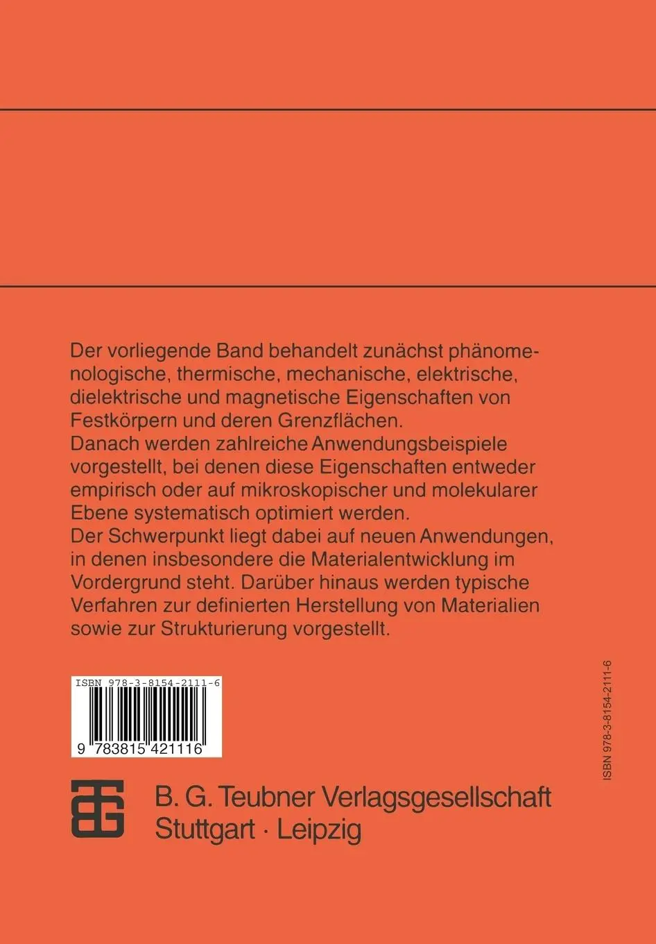 Rückseite: 9783815421116 | Einführung in die Materialwissenschaften: Physikalisch-chemische...