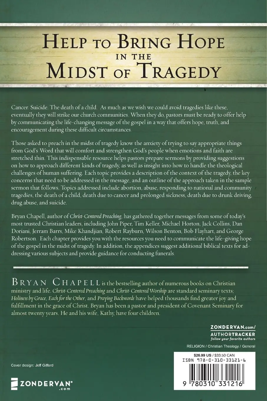 Rückseite: 9780310331216 | The Hardest Sermons You'll Ever Have to Preach | Bryan Chapell | Buch