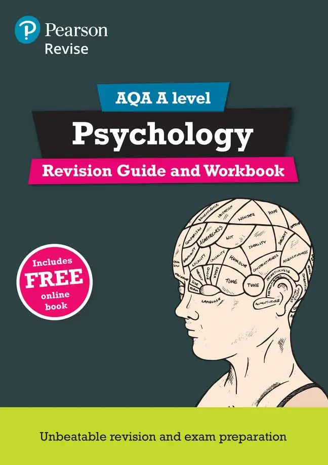 Cover: 9781292111216 | Pearson REVISE AQA A Level Psychology Revision Guide and Workbook...