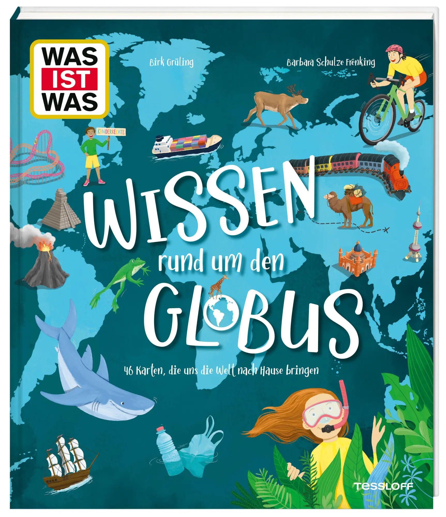 Cover: 9783788621216 | WAS IST WAS Wissen rund um den Globus. 46 Karten, die uns die Welt...
