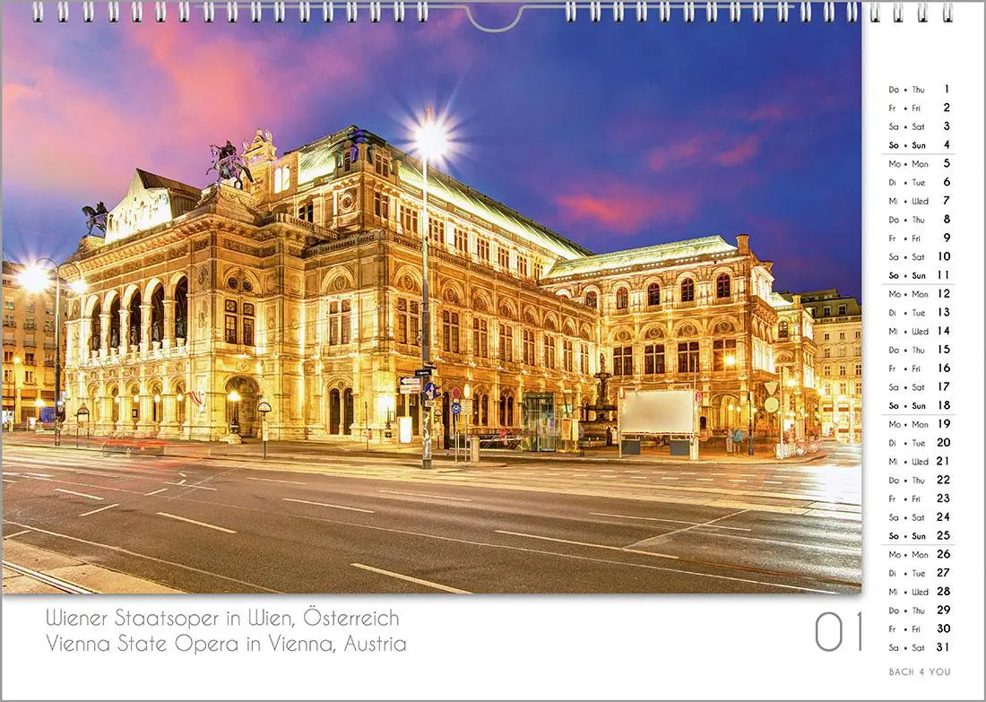 Bild: 9783969031216 | Opernhäuser, ein Musik-Kalender 2026, DIN A3 | Peter Bach Jr. | 2026