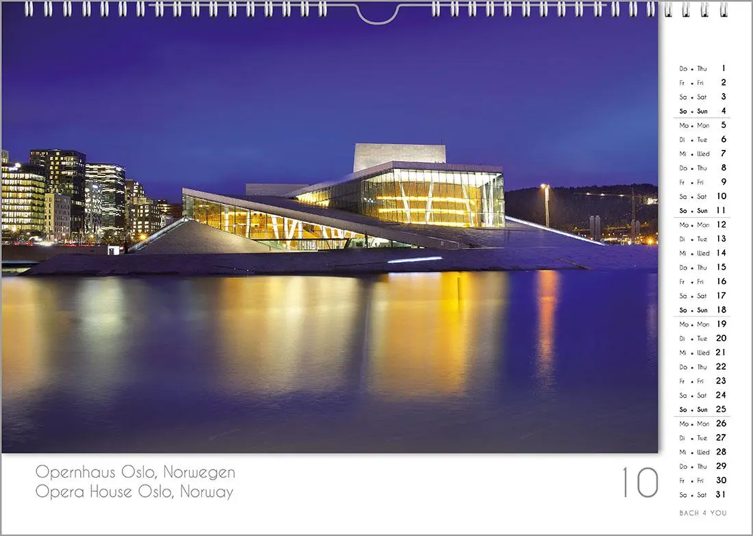 Bild: 9783969031216 | Opernhäuser, ein Musik-Kalender 2026, DIN A3 | Peter Bach Jr. | 2026