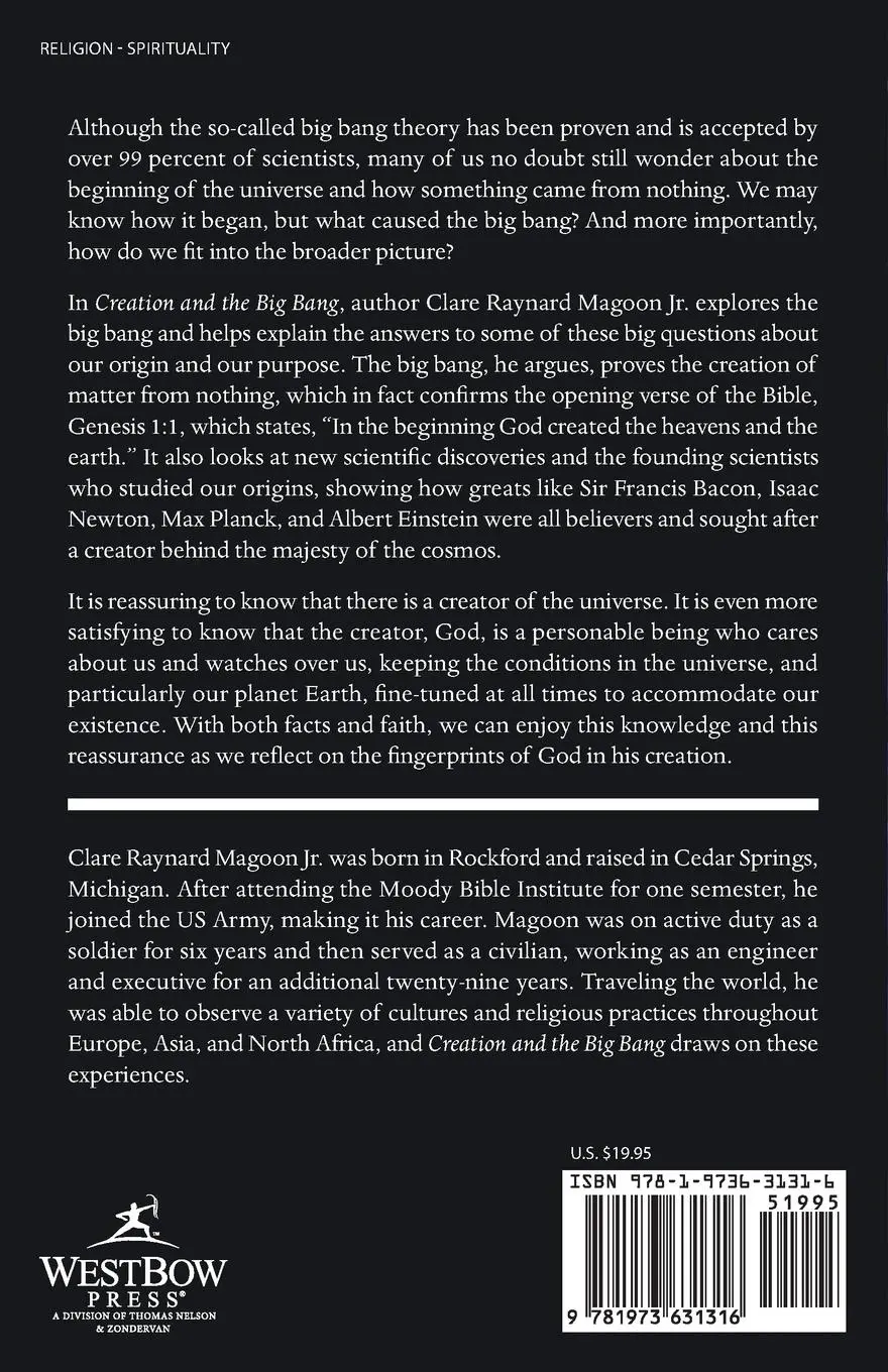 Rückseite: 9781973631316 | Creation and the Big Bang | How God Created Matter from Nothing | Jr.