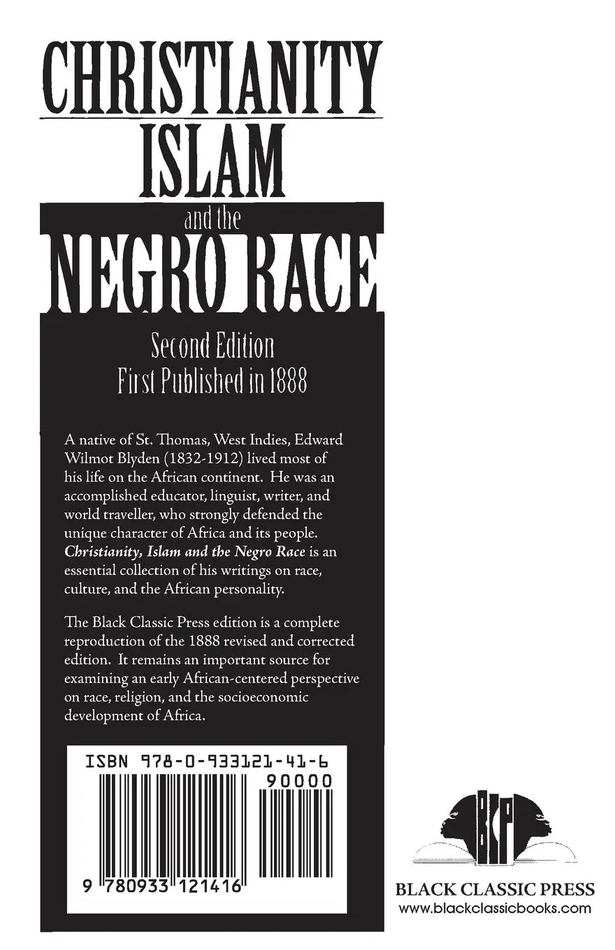 Rückseite: 9780933121416 | Christianity, Islam and the Negro Race | Edward Wilmot Blyden | Buch
